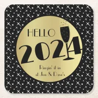 Happy New Year Paper Coaster