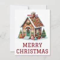 Gingerbread House Christmas Card