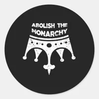 Abolish Anti No Kings In America Bumper Classic Classic Round Sticker