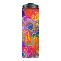 Colorful Abstract Art  Thermal Tumbler