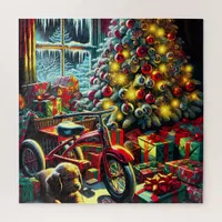 Old-Fashioned Nostalgic Christmas Morning Jigsaw Puzzle