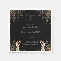 Invitation Wedding layout you can personalize Napkins