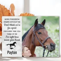Horse Memorial Personalized Equestrian Keepsake Plaque