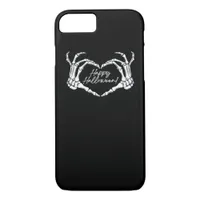 Skeleton Heart Hands, Happy Halloween Skeleton, Ha iPhone 8/7 Case