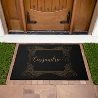 Vintage Personalized Romantic Steampunk Fairytale  Doormat