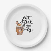Eat Drink And Be Scary Funny Trendy Paper Plates