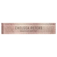 Rose Gold Shimmer Feminine Desk Name Plate