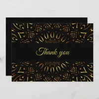 Traditional mandala classic elegant luxury art dec thank you card