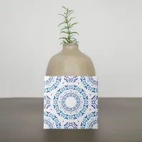 Blue and White Mediterranean Portuguese Azulejo Ceramic Tile