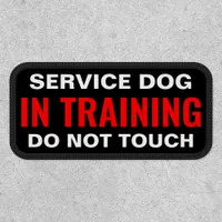 Service Dog In Training Patch