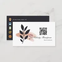 Trendy Brush Strokes Collage Business Card