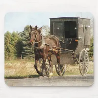 Amish Horse and Buggy Mouse Pad