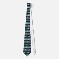 Christmas Trees Shades of Green Neck Tie