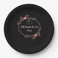 Till Death Do Us Part – Ghostly Wedding Paper Plates
