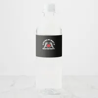 Hating Me Won't Make You Pretty Skeleton Hand Hear Water Bottle Label