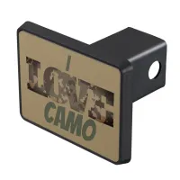 I Love Camouflage Green Brown | Hitch Cover