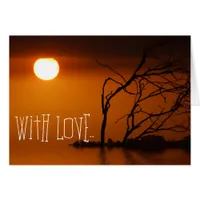 With Love Sunset Card