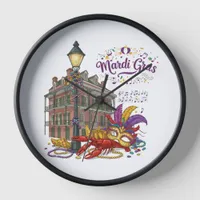 Mardi Gras Clock