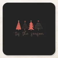 Tis The Season Essential Square Paper Coaster