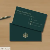 Simple Modern Dark Gray Business Card