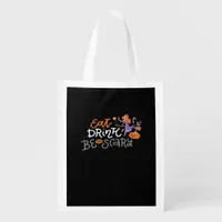 Eat Drink And Be Scary Funny Halloween Grocery Bag