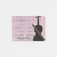 Pink Tones Violin Post-it Notes