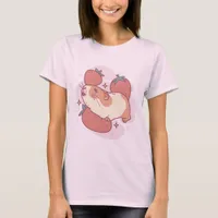 Adorable Guinea Pig and Strawberries T-Shirt