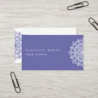 Purple Mandala Yoga Studio Business Card