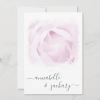 *~* QR Rose Flower + RSVP -  AR8 Wedding Invitatio Invitation