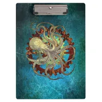 Steampunk Octopus & Clockwork Gears   Clipboard