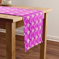 Pink retro pattern in trendy style  short table runner