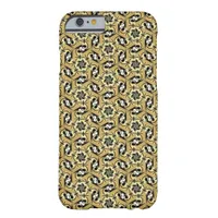 Gold Black Geometric Swirl Pattern iPhone 6 Case