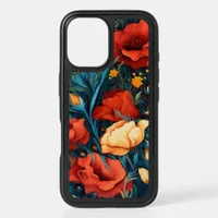 Yellow and Red Flowers Botanical Print  iPhone 16 Case