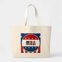 USA - American Flag and Stars in Circle #2 Bag