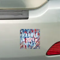 Kamala Harris and Tim Walz 2024 Car Magnet