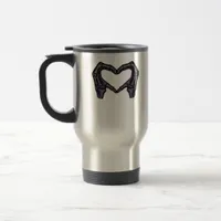 Skeleton Hands Forming A Heart  Travel Mug