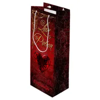 Whimsical Goth Love Potion  Wine Gift Bag