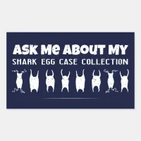 Shark Egg Case Collector Rectangular Sticker