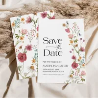 Save The Date Floral Invitation