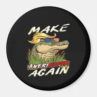 Funny Make Amerigator Again Donald Parody American Magnet