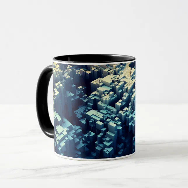 Cubic City vector art Mug