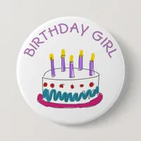 Birthday Girl Button
