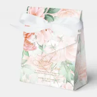 Rose Garden Wedding Thank You Peach ID764 Favor Boxes