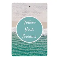 Sandy Beach Follow Your Dreams Mini Clipboard