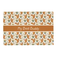 Orange and White Cats Naive Art Style Pet Placemat