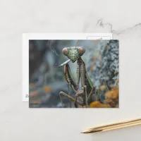 Smoking Mantis Surreal Postcard