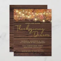 Budget Rustic Thanksgiving String Lights Wood