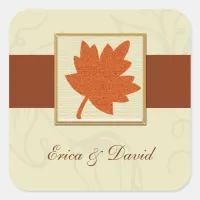 autumn envelope seal