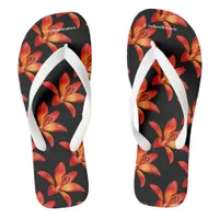 Red Orange Asiatic Lilies Gran Paradiso Flip Flops