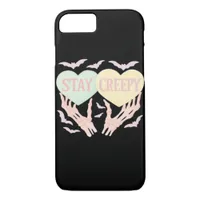 Creepy – Skeleton Hand Holding Hearts Sweet And Sp iPhone 8/7 Case